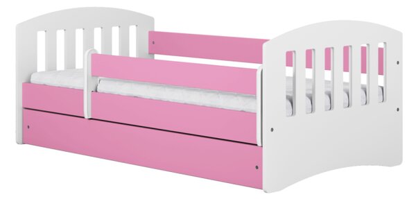 Kocot kids Dětská postel Classic I růžová, varianta 80x140, bez šuplíků, bez matrace