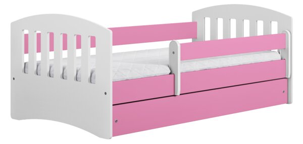 Kocot kids Dětská postel Classic I růžová, varianta 80x140, bez šuplíků, bez matrace