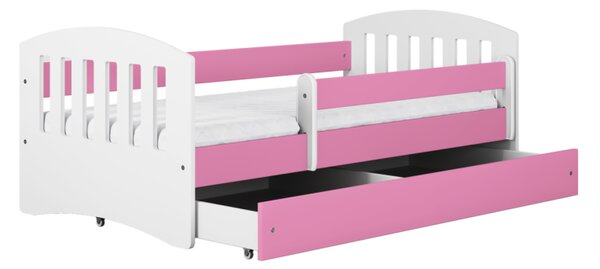Kocot kids Dětská postel Classic I růžová, varianta 80x140, bez šuplíků, bez matrace