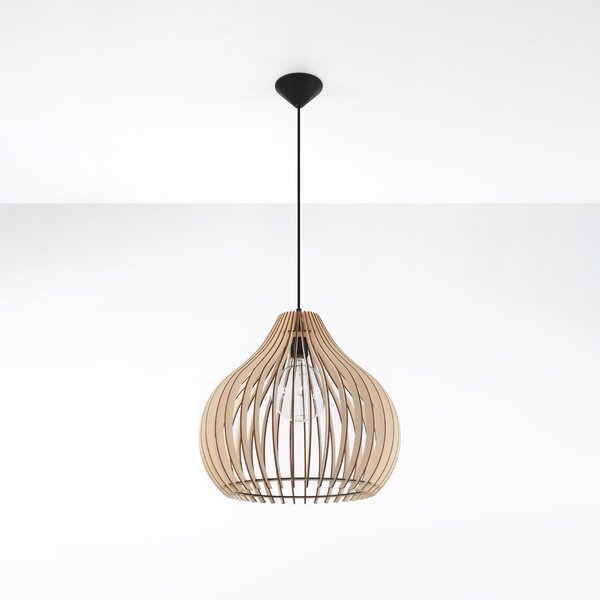 Sollux Lighting Závěsné svítidlo APRILLA dřevo