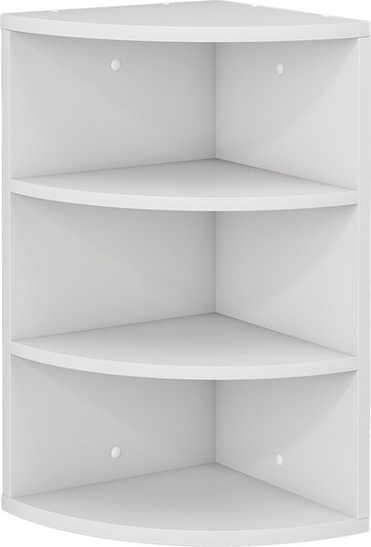 Rohová police Vicco Fabienne Bílá 30 x 60 cm 3 přihrádky, Model 40285