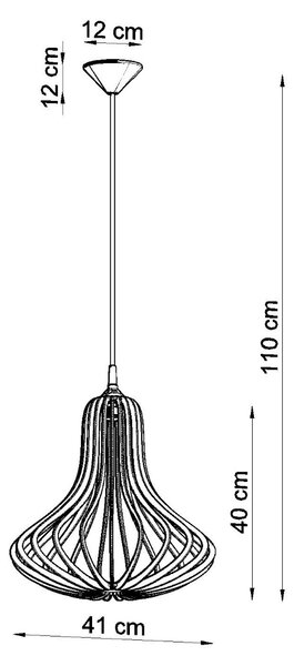 Sollux Lighting Závěsné svítidlo ELZA dřevo