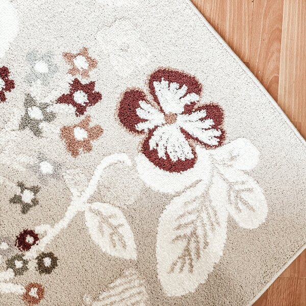 Angel Carpet, Kusový koberec Aurora 25 Beige, 60x110, béžová, kancelář