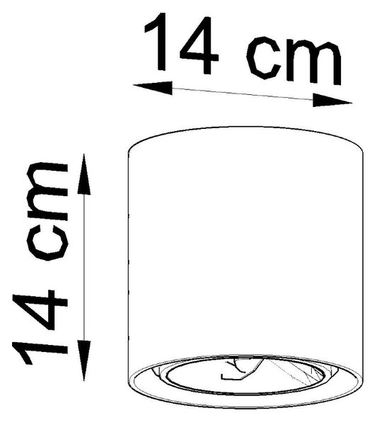Sollux Lighting Stropní svítidlo CULLO beton