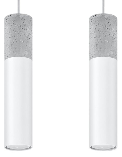 Sollux Lighting Závěsné svítidlo BORGIO 2 bílé