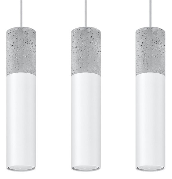 Sollux Lighting Závěsné svítidlo BORGIO 3L bílé