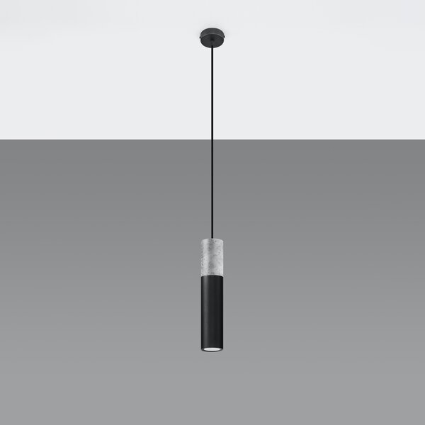 Sollux Lighting Závěsné svítidlo BORGIO 1 černé