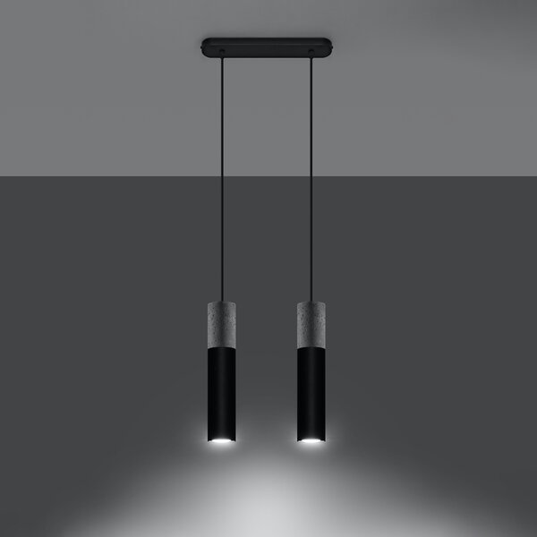 Sollux Lighting Závěsné svítidlo BORGIO 2 černé