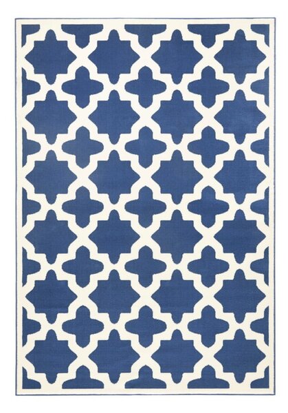 Modro-bílý koberec Zala Living Noble, 70 x 140 cm