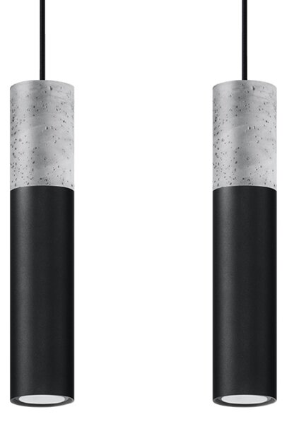 Sollux Lighting Závěsné svítidlo BORGIO 2 černé