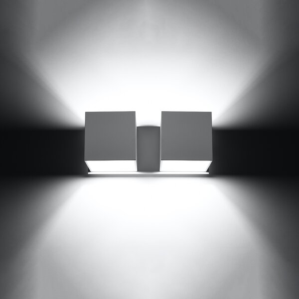 Sollux Lighting Nástěnné svítidlo QUAD 2 bílé