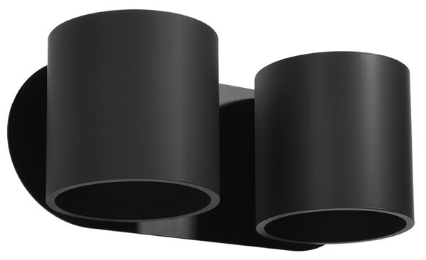 Sollux Lighting Nástěnné svítidlo ORBIS 2 černé