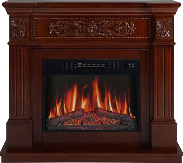 ArtiFlame Elektrický krb Toscana AF23S Elektrický stojící krb s ohřevem 1800W realistický efekt plamene LED osvětlení dálkové ovládání časovač Russet