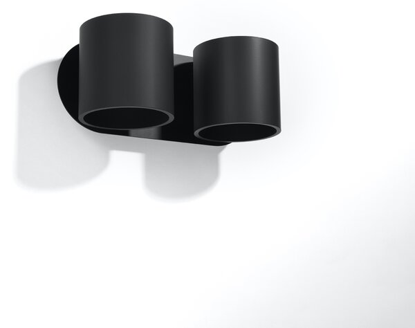 Sollux Lighting Nástěnné svítidlo ORBIS 2 černé