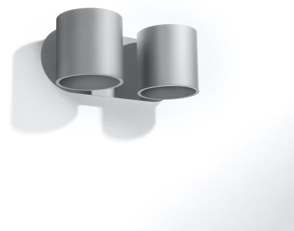Sollux Lighting Nástěnné svítidlo ORBIS 2 šedé