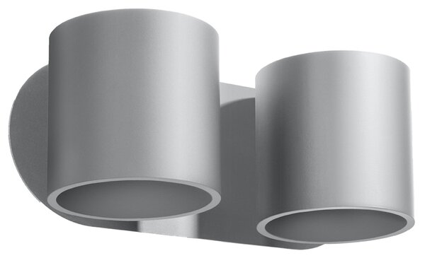 Sollux Lighting Nástěnné svítidlo ORBIS 2 šedé