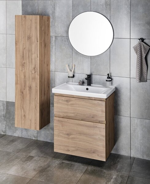 Aqualine Sapho, ALTAIR umyvadlová skříňka 35x150x31cm, dub emporio