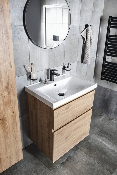 Aqualine Sapho, ALTAIR umyvadlová skříňka 67x60x45cm, dub emporio
