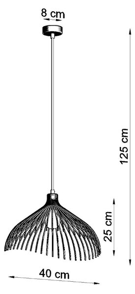 Sollux Lighting Závěsné svítidlo UMB bílé