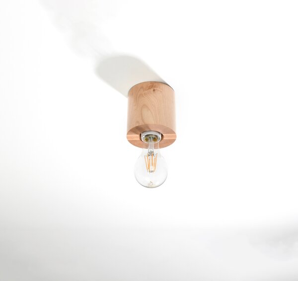 Sollux Lighting Stropní svítidlo SALGADO přírodní dřevo