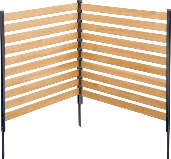 Dřevěný plot VEVOR, š. 76,2 cm x d. 101,6 cm, dvoudílný plot pro klimatizační systémy, skrytá venkovní zahradní dekorace s odpadkovým košem