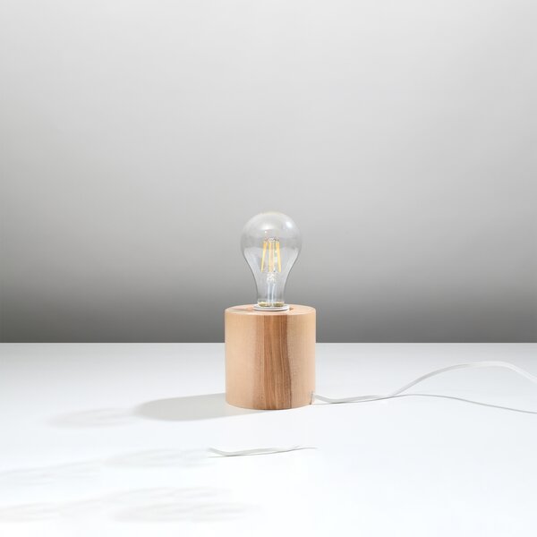 Sollux Lighting Stolní lampa SALGADO dřevo