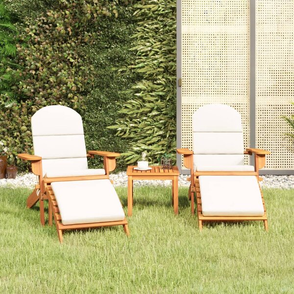 3dílná sada zahradního nábytku Adirondack masivní akácie