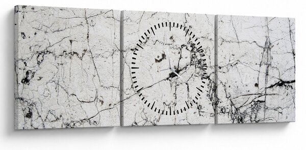 Obraz - Stěna (s hodinami) (90x30 cm)