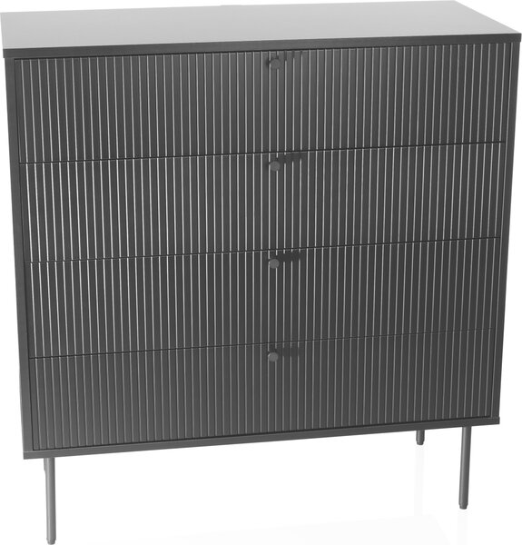 Hjh LIVING Komoda se 4 zásuvkami KARBY K Příborník 95,0 x 90,0 x 40,0 cm