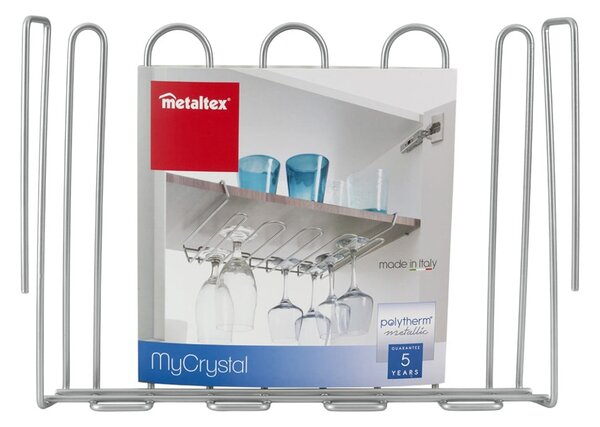 Závěsný držák na sklenice Metaltex My Crystal