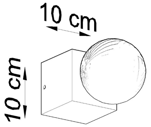 Sollux Lighting Nástěnné svítidlo ARIZ beton
