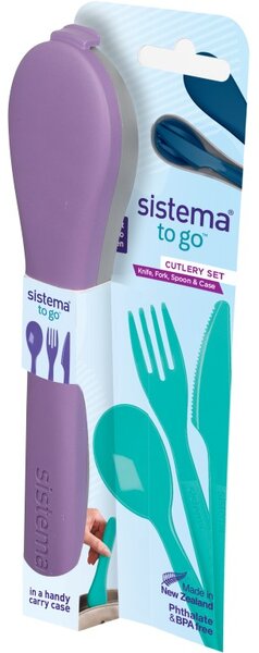 Sistema Příbor To Go Cutlery Set, fialová
