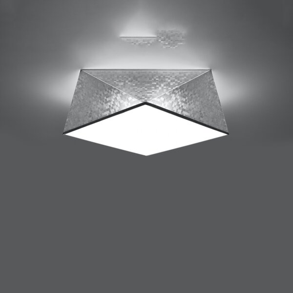 Sollux Lighting Stropní svítidlo HEXA 35 stříbrné