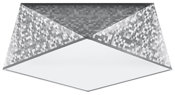 Sollux Lighting Stropní svítidlo HEXA 35 stříbrné