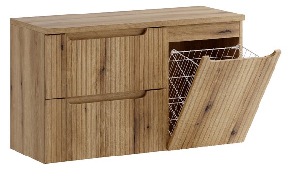 Comad Koupelnová skříňka pod deskové umyvadlo s košem na prádlo Nova Coast Evoke 100 dub coast evoke