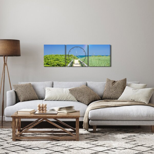 Obraz - Krajina a duha (s hodinami) (90x30 cm)