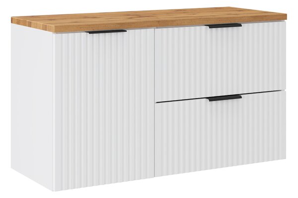 Comad Koupelnová skříňka pod deskové umyvadlo s košem na prádlo Nova White 100 bílá