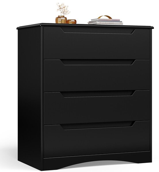 Bealife AP22 Komoda se 4 zásuvkami - 70x40x80 cm, do ložnice a obývacího pokoje, moderní úložná komoda