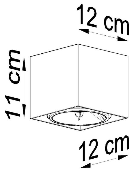 Sollux Lighting Stropní svítidlo BLAKE šedé