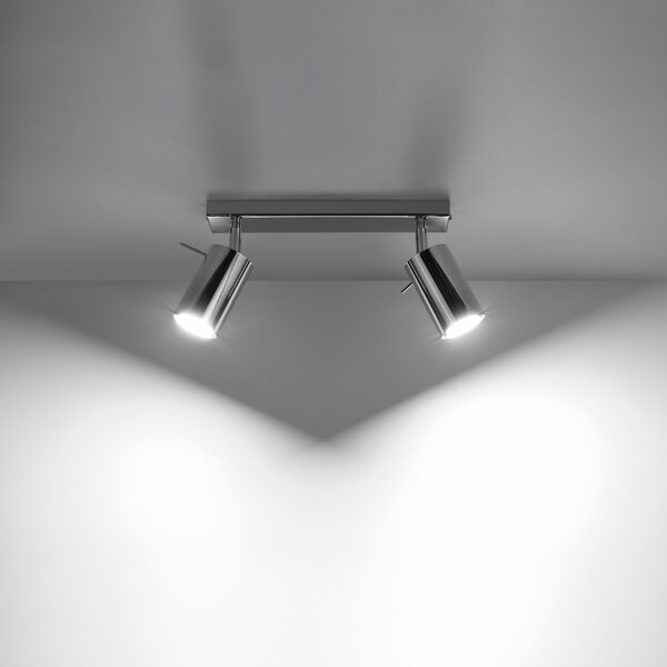 Sollux Lighting Stropní svítidlo RING 2 chrom