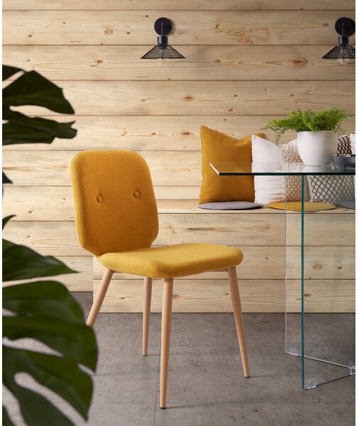 Žlutý podsedák Kave Home Stick