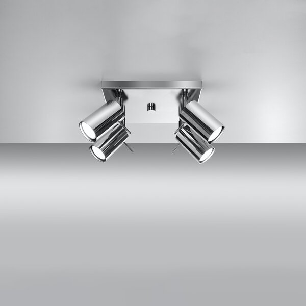 Sollux Lighting Stropní svítidlo RING 4 chrom