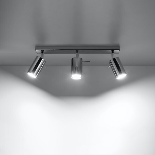 Sollux Lighting Stropní svítidlo RING 3 chrom