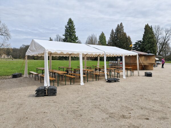 Pivní set STANDARD 200x50cm – masiv smrk - stůl + lavice