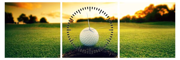 Obraz - Golf (s hodinami) (90x30 cm)