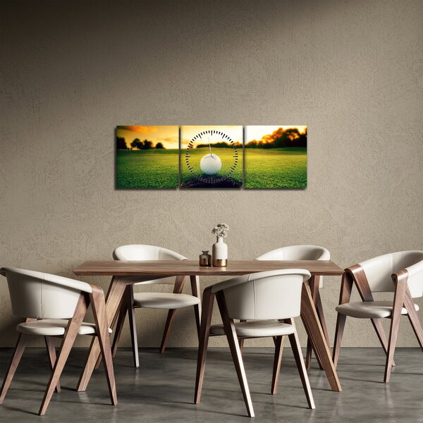 Obraz - Golf (s hodinami) (90x30 cm)