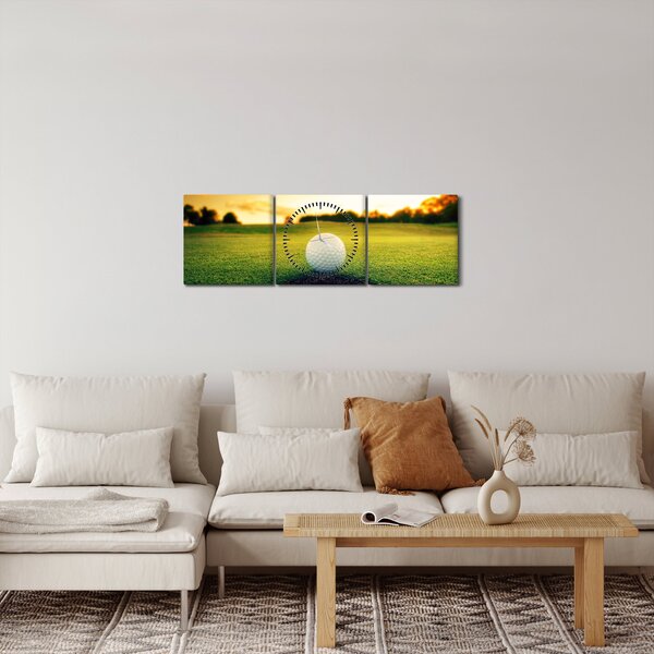 Obraz - Golf (s hodinami) (90x30 cm)