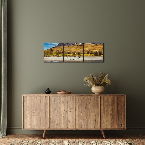 Obraz - Národní park Torres del Paine (s hodinami) (90x30 cm)