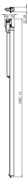 IMPR 707153 Deko-Light 3-fázové svítidlo, lineární 100, 28 W, 4000 K, 220-240V bílá RAL 9016 1087 mm