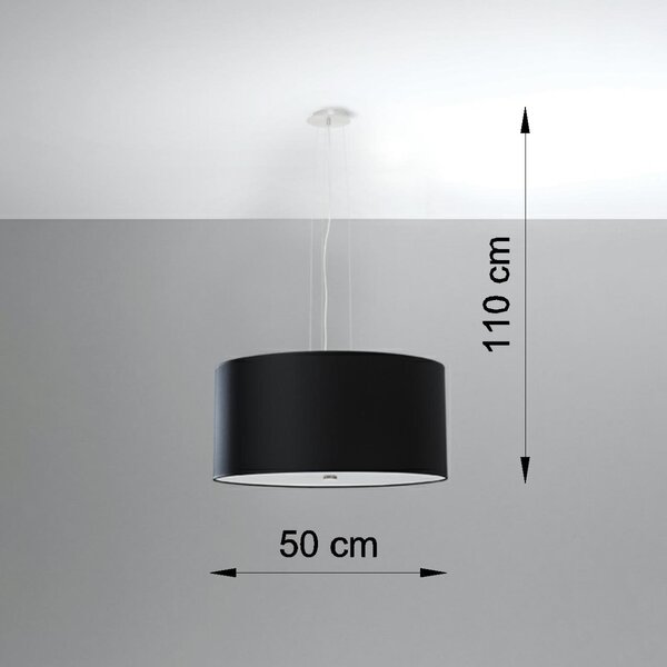 Sollux Lighting Lustr OTTO 50 černý